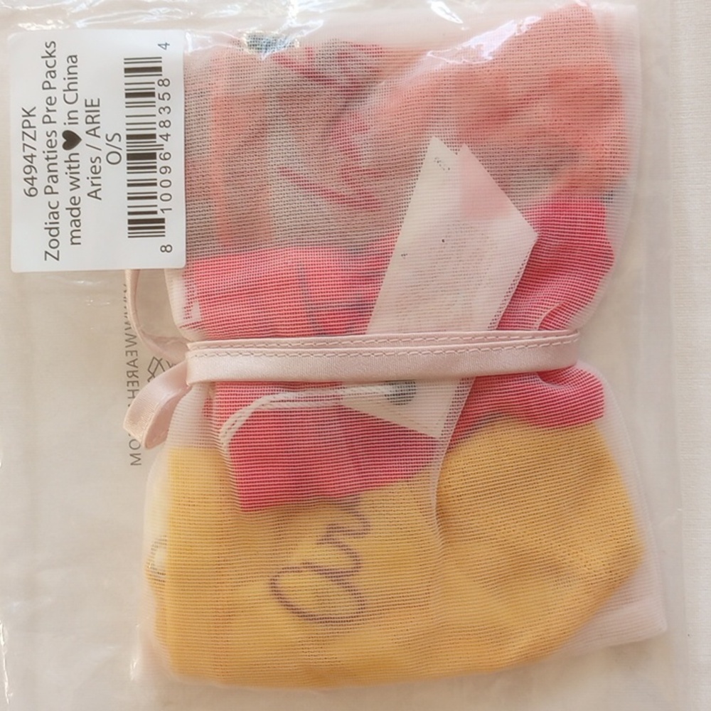 Custom Listing 3-Pair HAH Zodiac Thong Panty OS T-String Pre-Pack NWT - Picture 5 of 5
